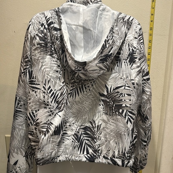Ashley By 26 International Monochrome Leaf Bomber windbreaker Jacket - Picture 6 of 6